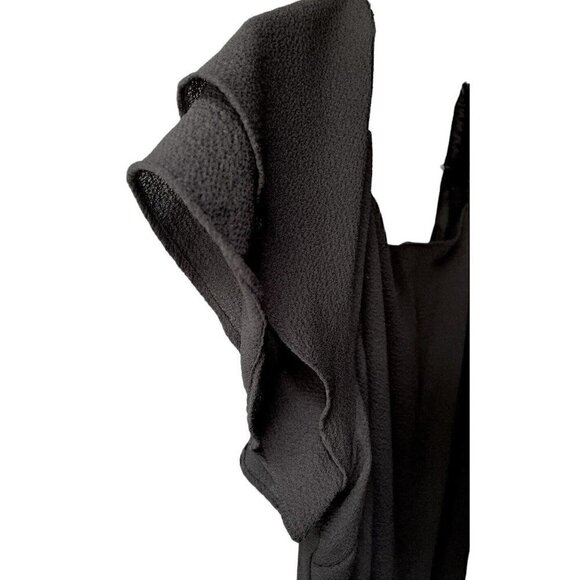 Betsey Johnson Black Sheath Flutter Short Sleeve Knee Length Dress Women’s 6 - Picture 8 of 15